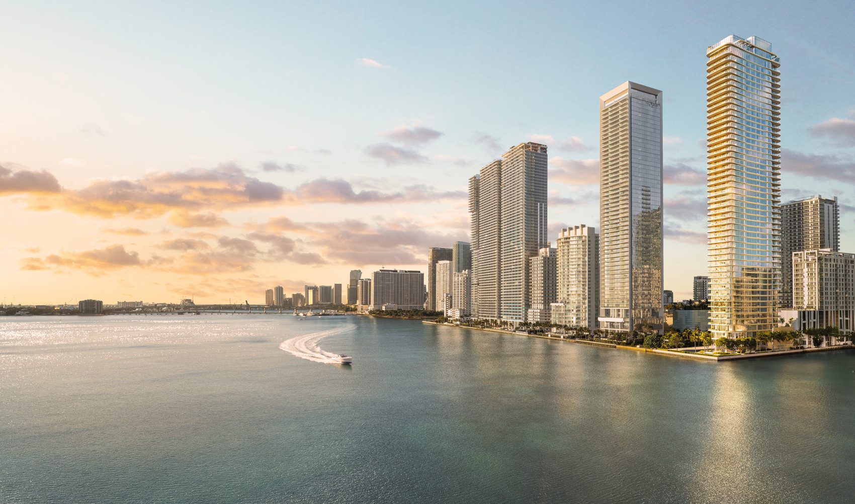 LILLI tower on Biscayne Bay in Edgewater, rendering