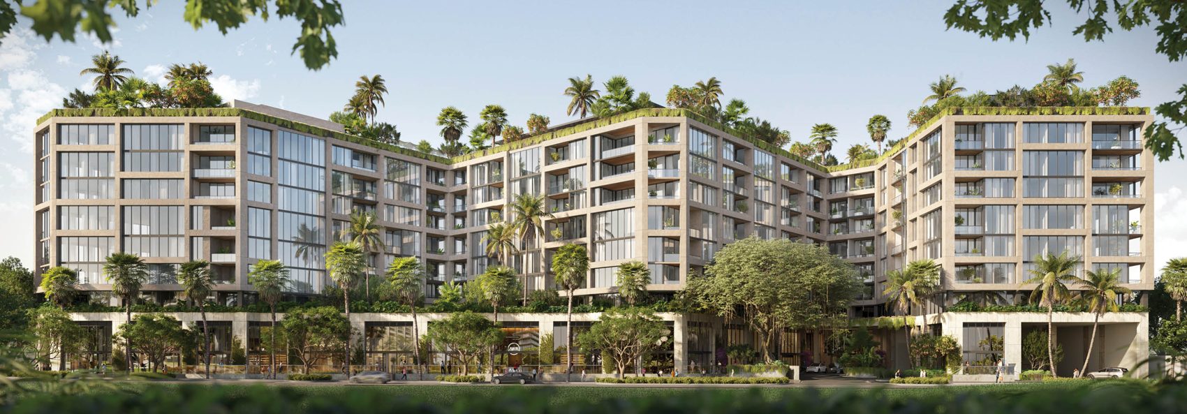 The Well Coconut Grove east facade, rendering